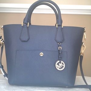 Michael Kors Large Grab Bag - Blue